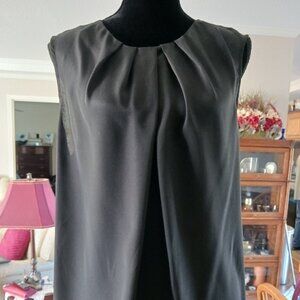 Jones New York Black Shell with pleated neckline, Size 18W